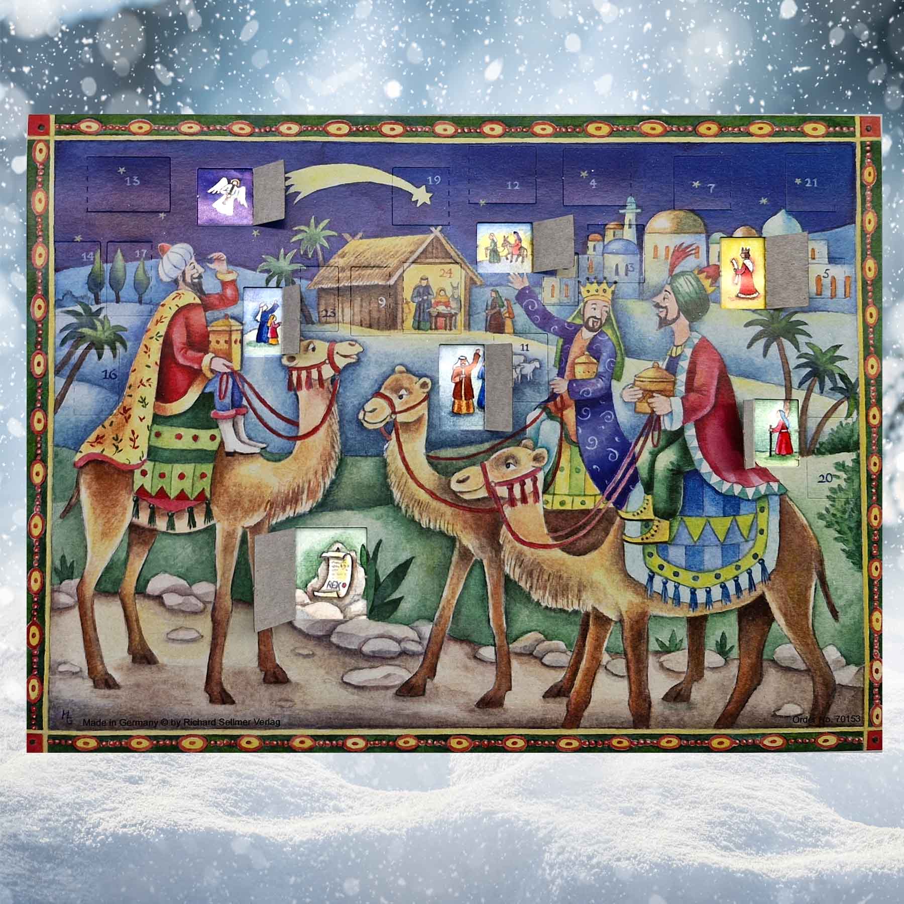 Calendrier de l'Avent "Les Rois Mages apportent des cadeaux"