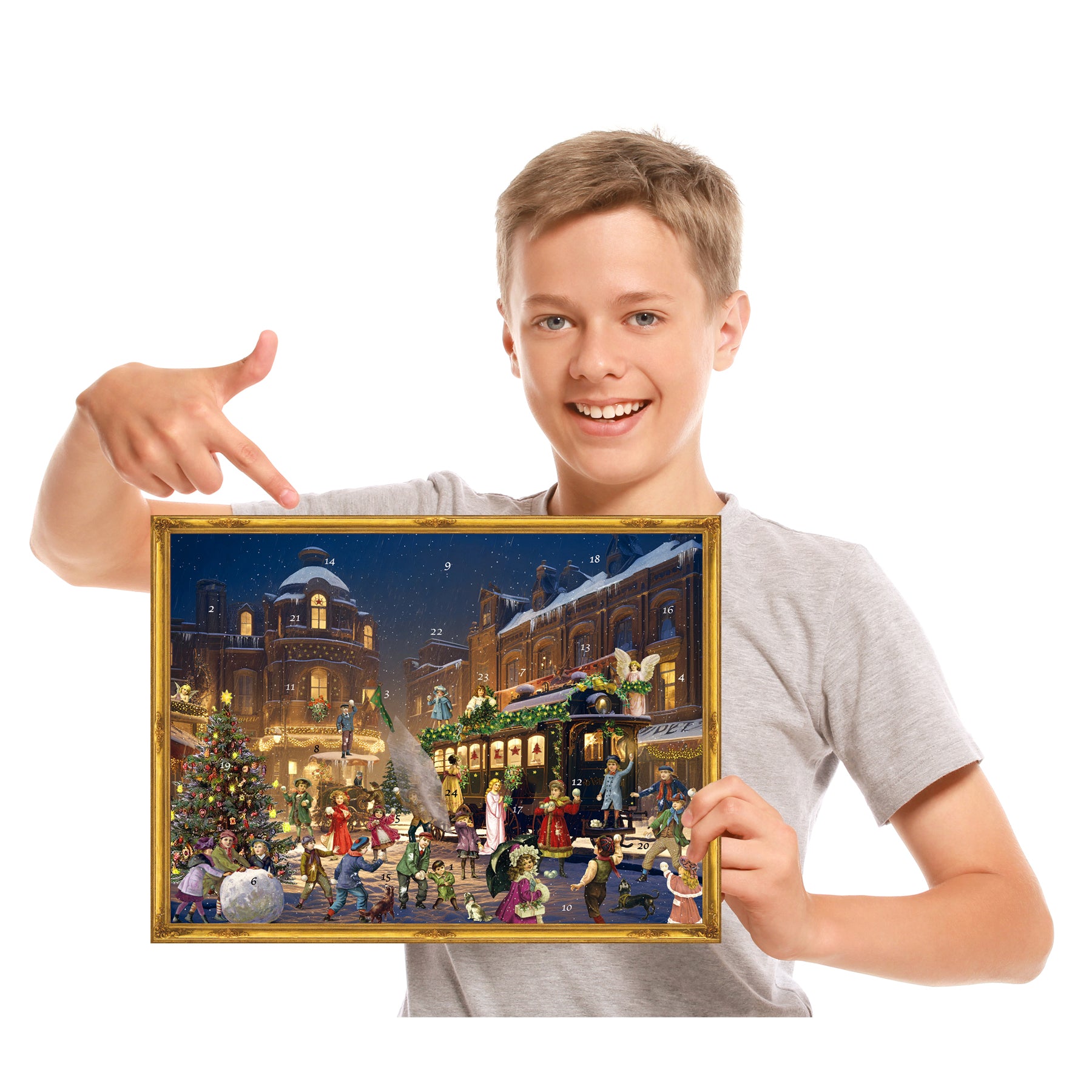 Adventskalender "Weihnachtlicher Bahnhof"