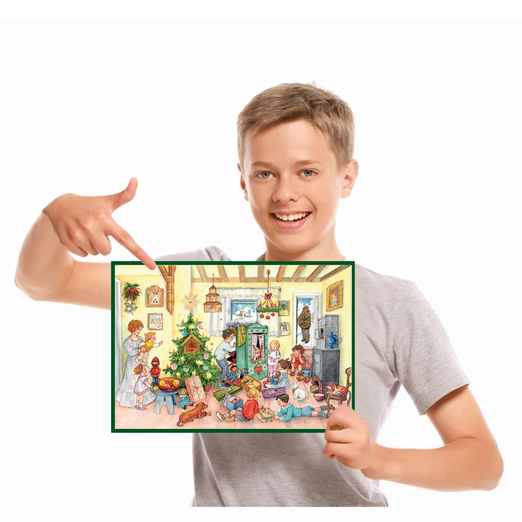 Adventskalender 70161 Junge mit Kalender miniaturansicht