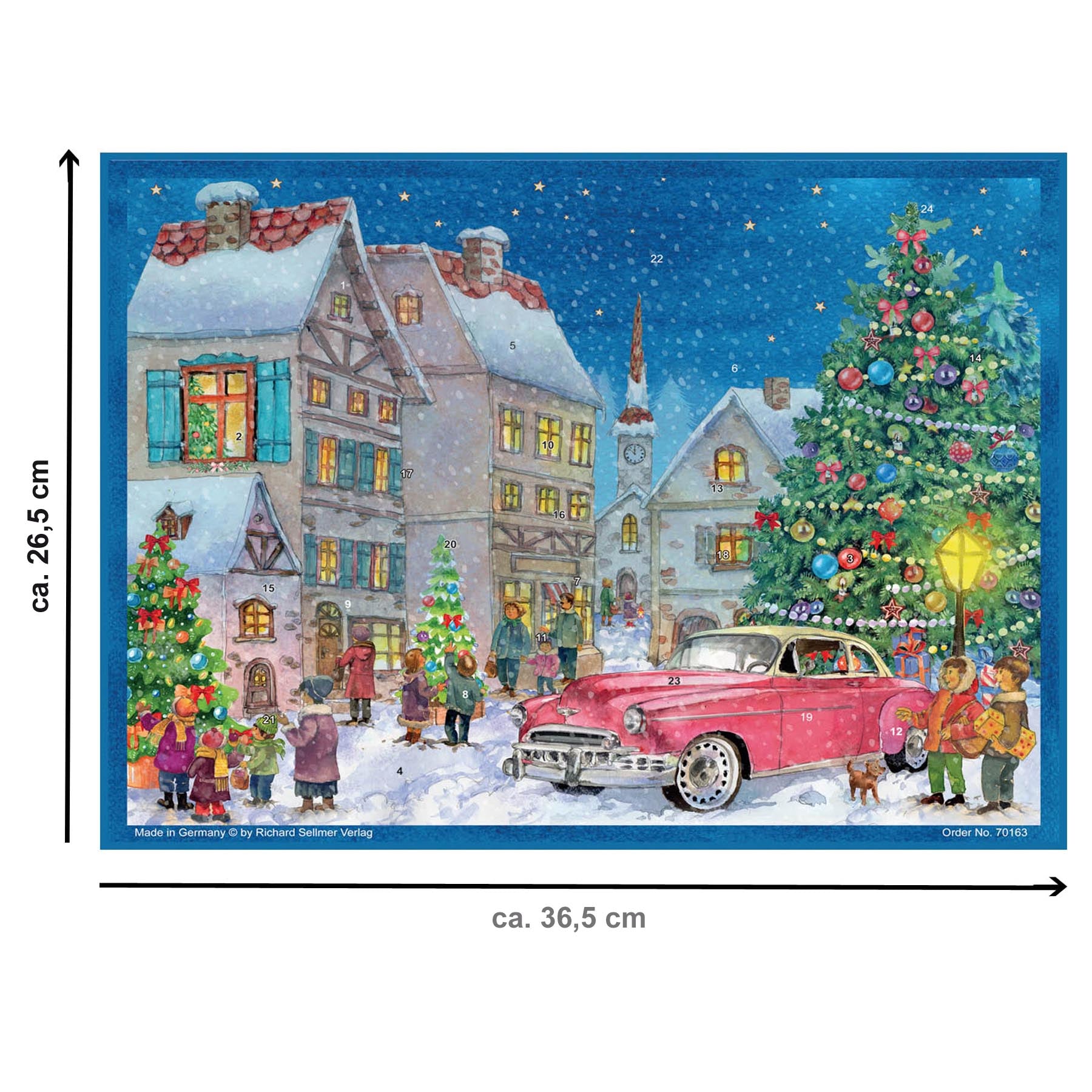 Advent calendar "With the vintage car to the celebration"
