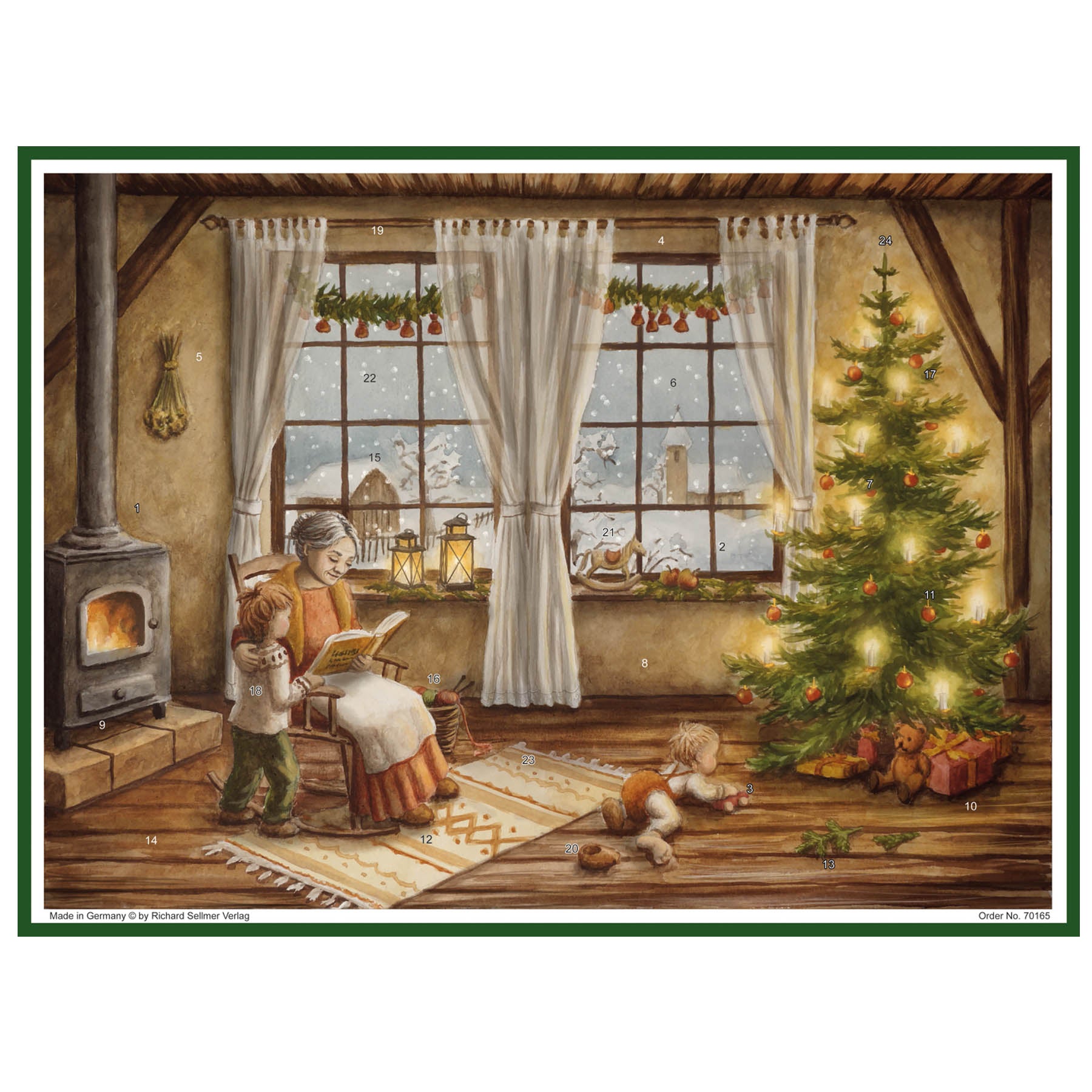 Adventskalender "Die Großmutter in der guten alten Stube"