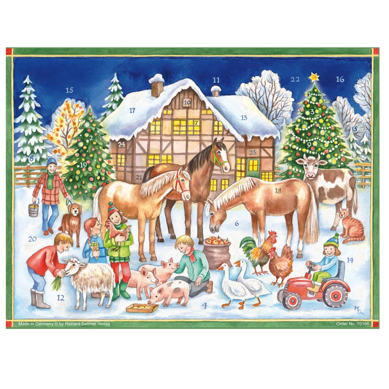 Calendrier de l'Avent "Noël avec les animaux" - NOUVEAU