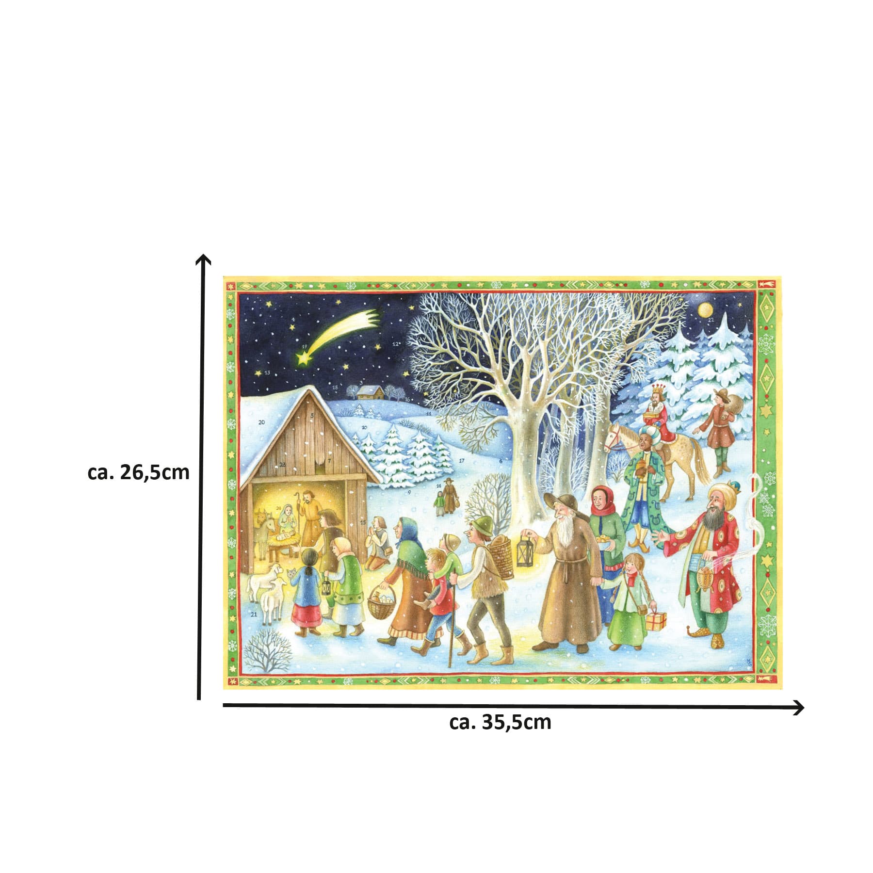 Kommt seht den Stall Größenangabe miniaturansicht