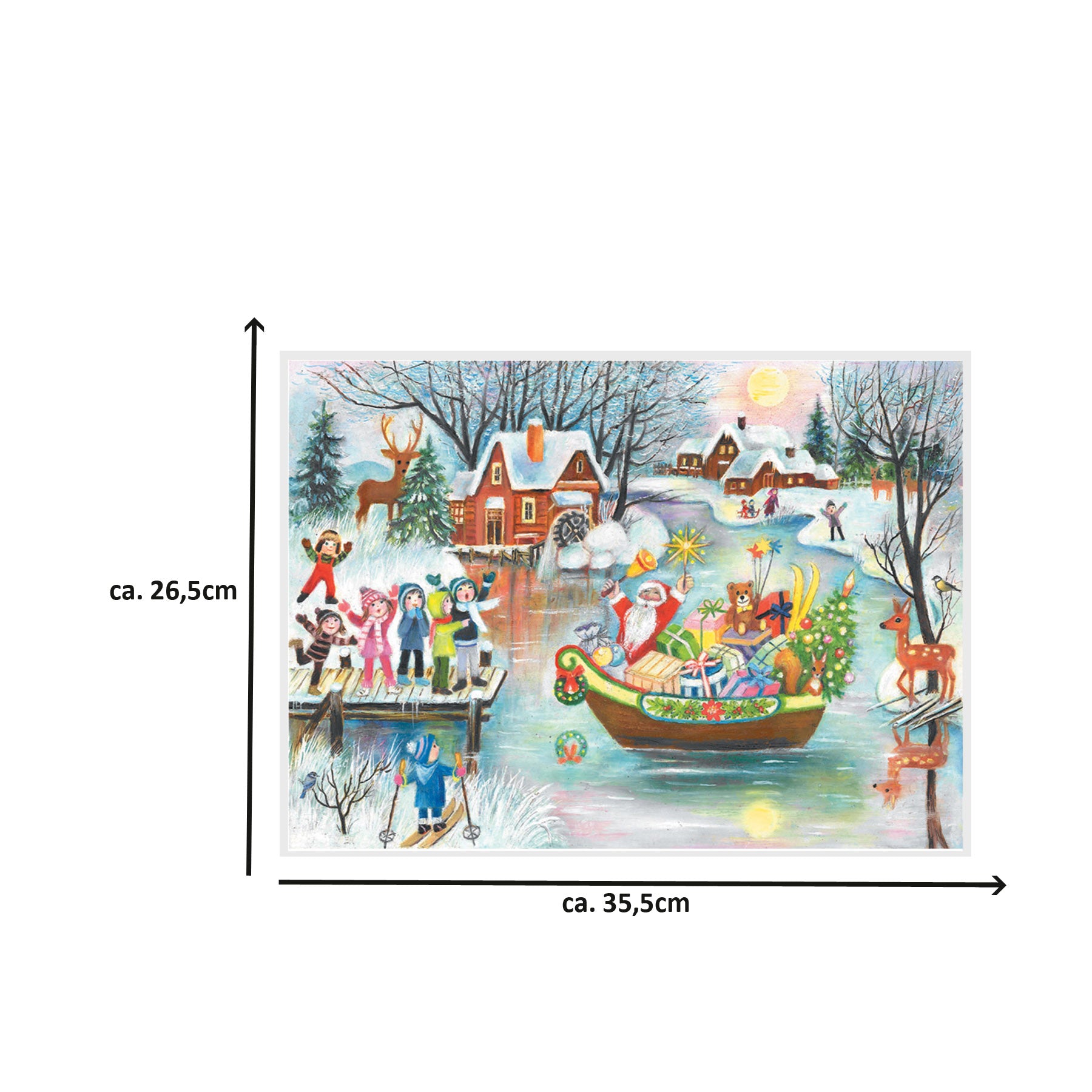 Adventskalender "Weihnachtsmann im Boot"