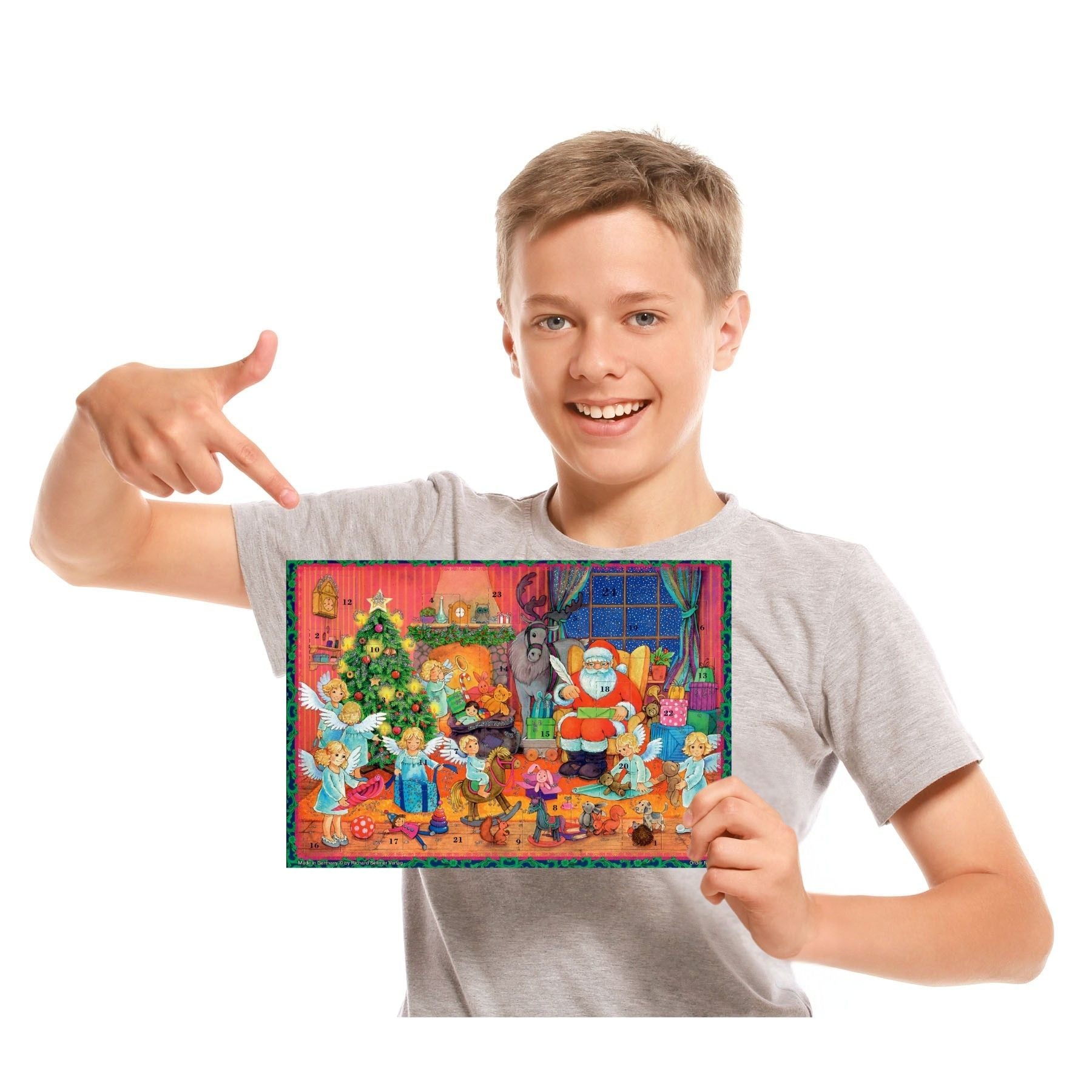 Adventskalender A4 "Weihnachtsvorbereitungen" - Junge miniaturansicht