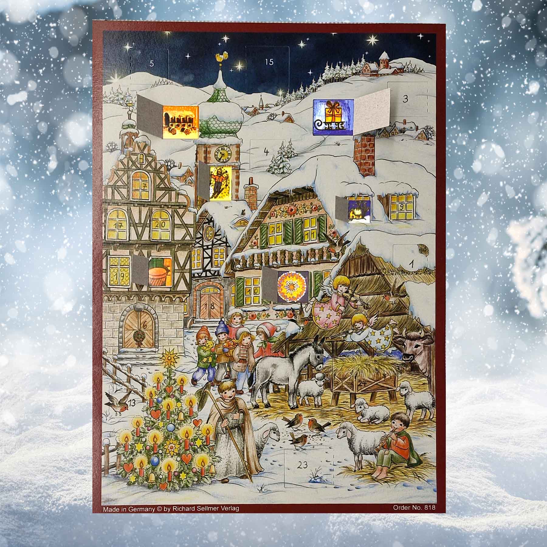 Adventskalender A4 „Weihnachten in den Bergen“
