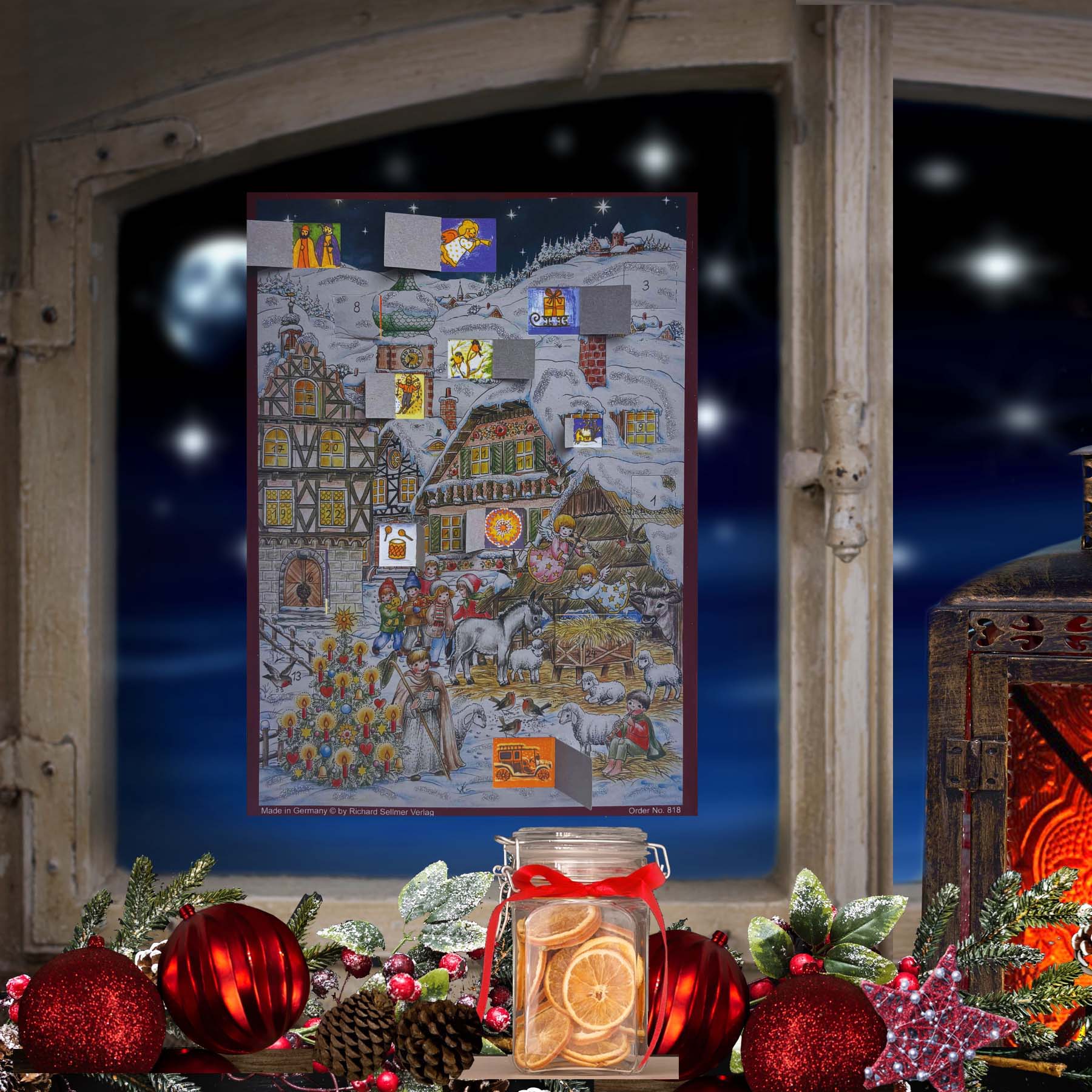 Adventskalender 818 am Fenster