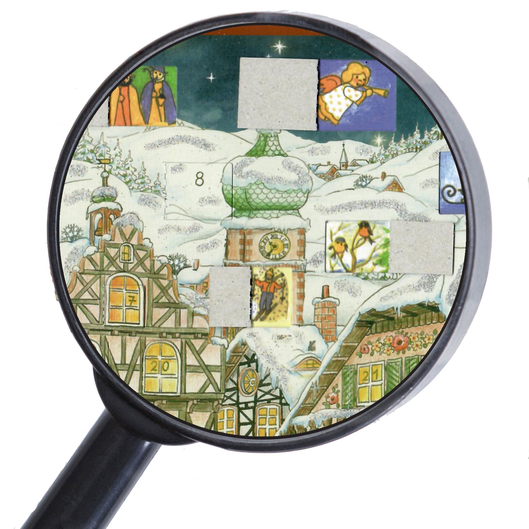 adventskalender 818 Lupenaufnahme