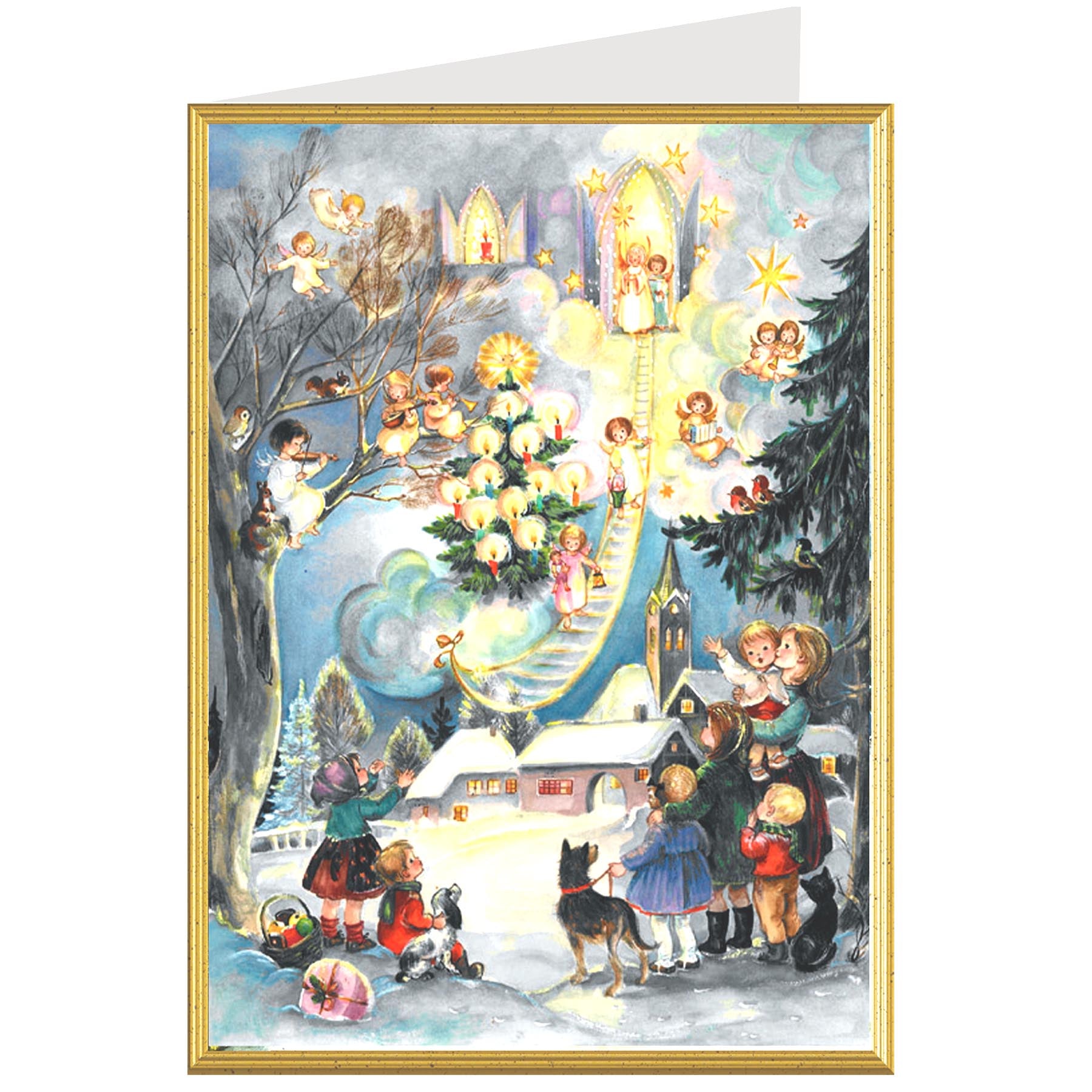 Weihnachtskarte „Seht die Himmelsleiter“