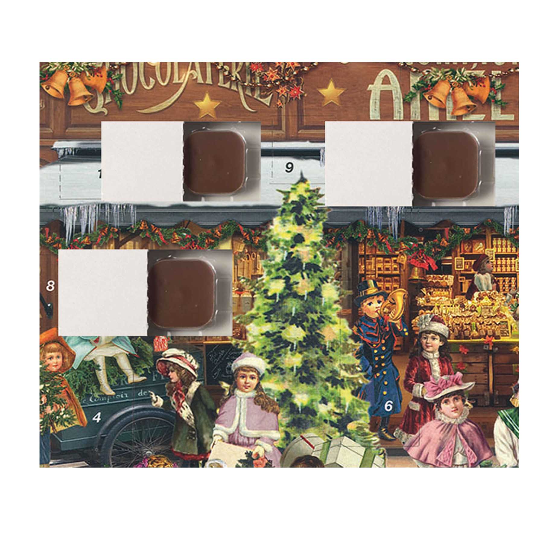 Calendario dell'Avvento al cioccolato "Chocolaterie"