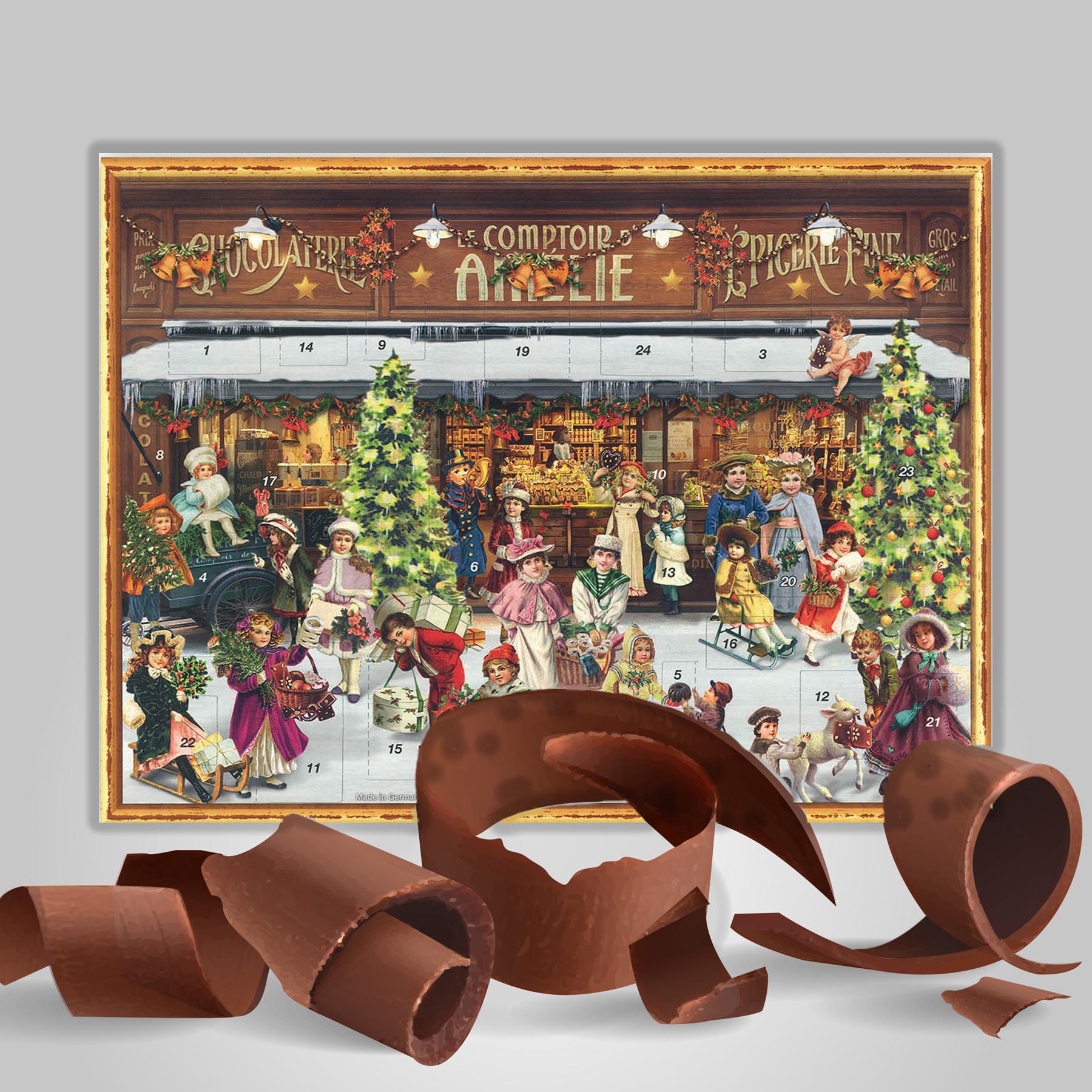 Calendario dell'Avvento di cioccolato "Cioccolateria"