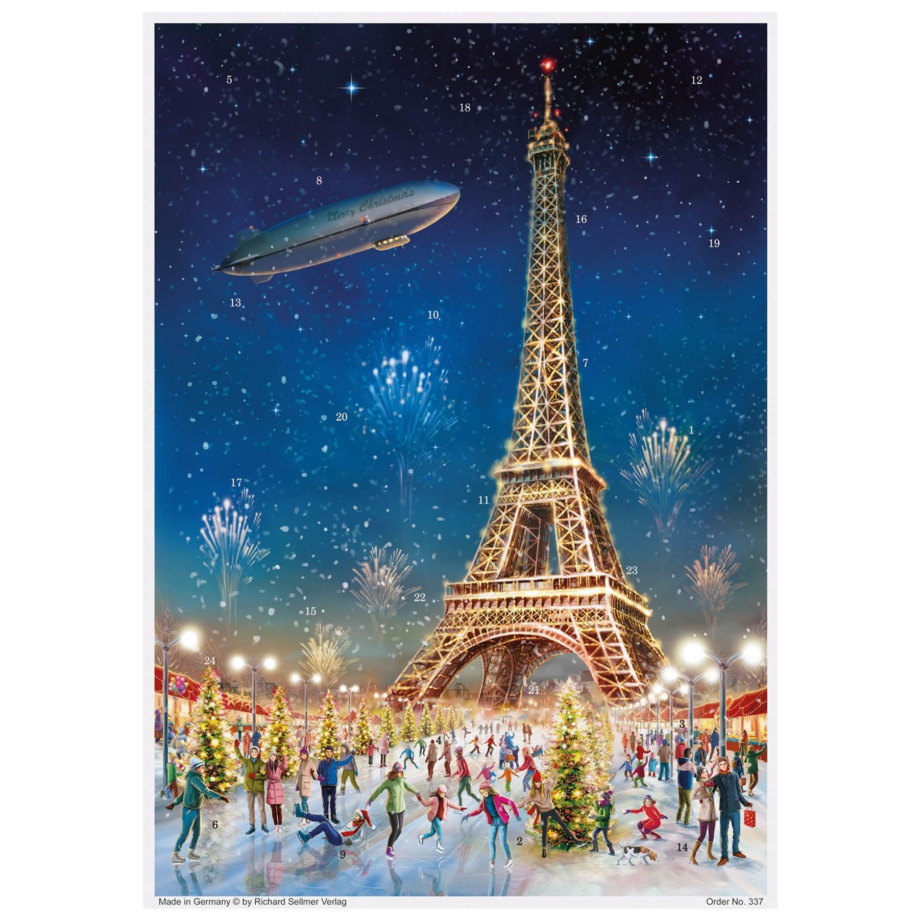 Adventskalender "Paris Eiffelturm" - Sellmer Adventskalender