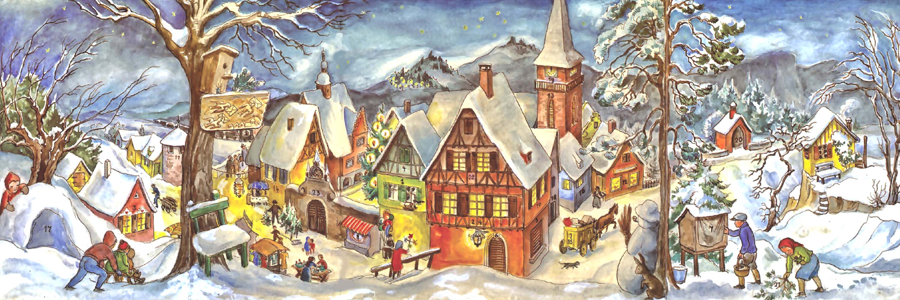 Banner nostalgische Adventskalender