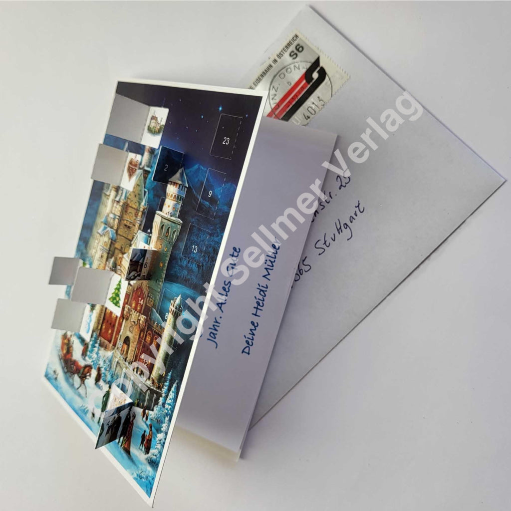 Postkarten-Adventskalender &quot;Neuschwanstein&quot; - Sellmer Adventskalender