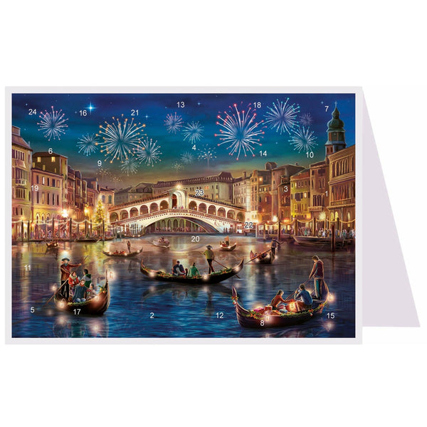 Postkarten-Adventskalender "Venedig" - Sellmer Adventskalender