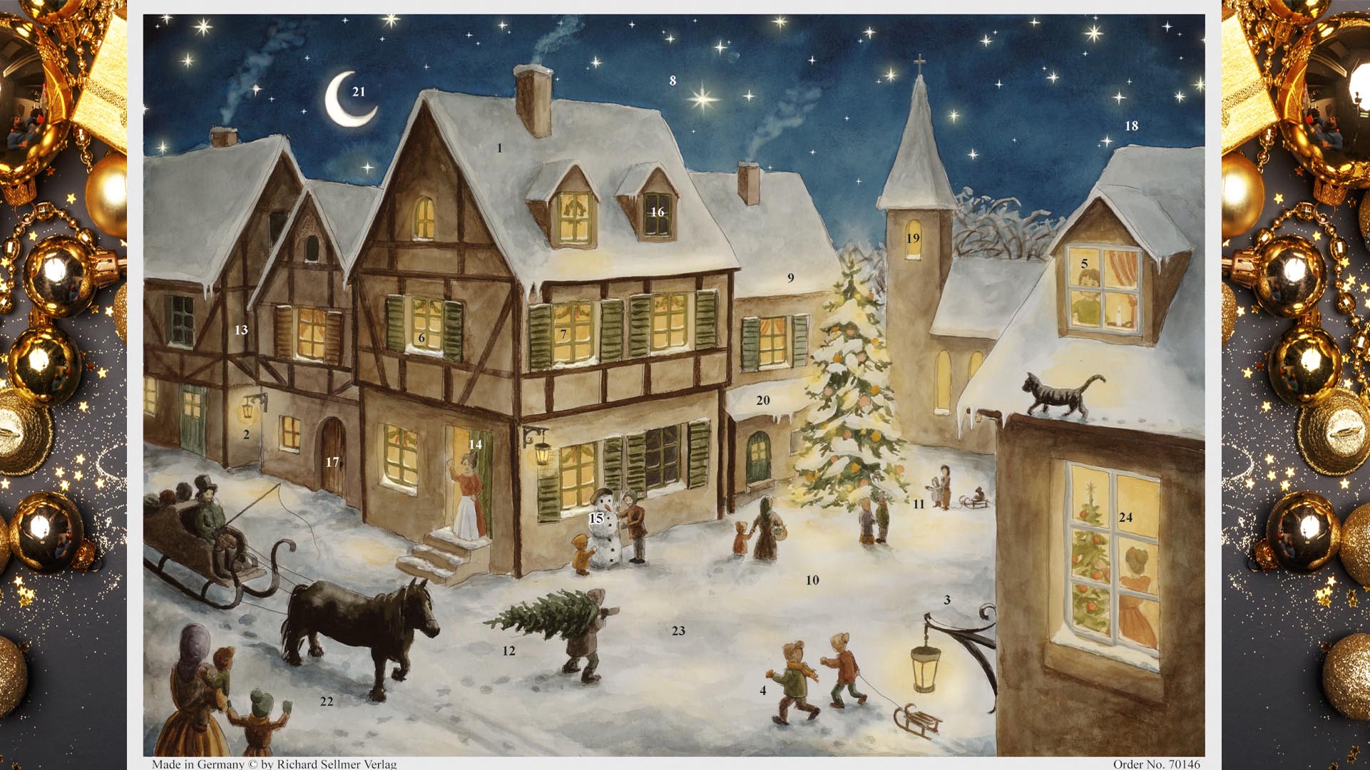 Adventskalender Weihnachtsdorf