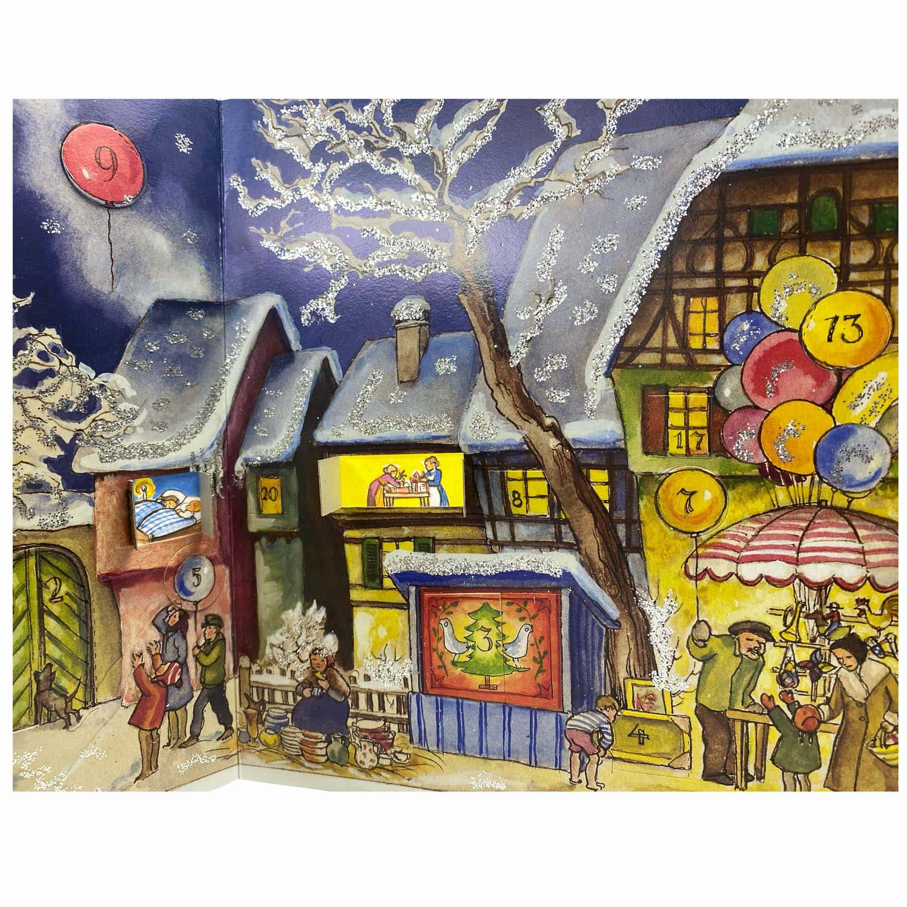 Türchenansicht Adventskalender Kappeleplatz thumbnail