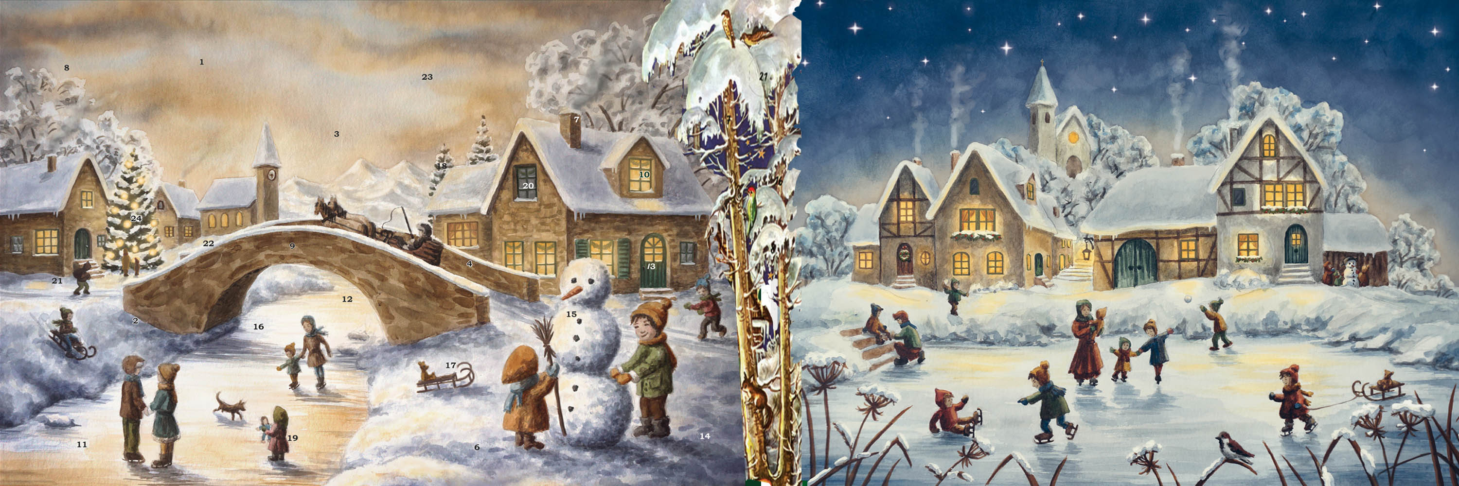 Banner Adventskalender im Großformat