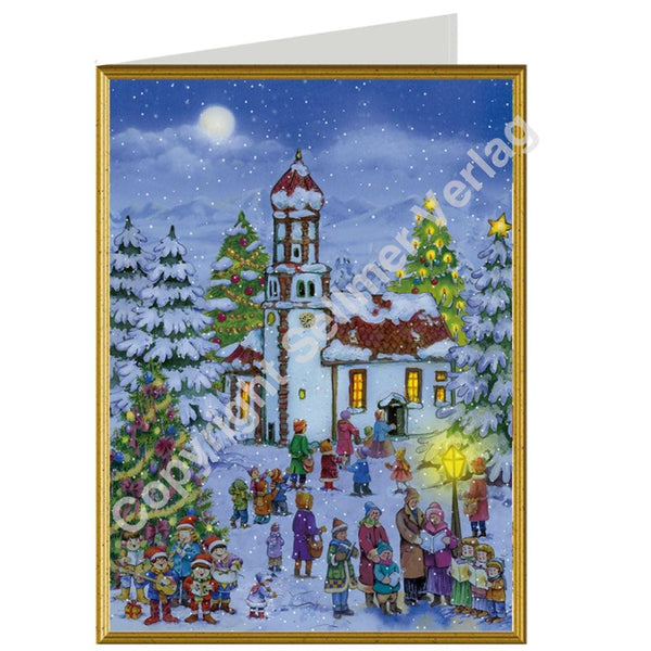 Weihnachtskarte "Weihnachtskapelle" - Sellmer Adventskalender