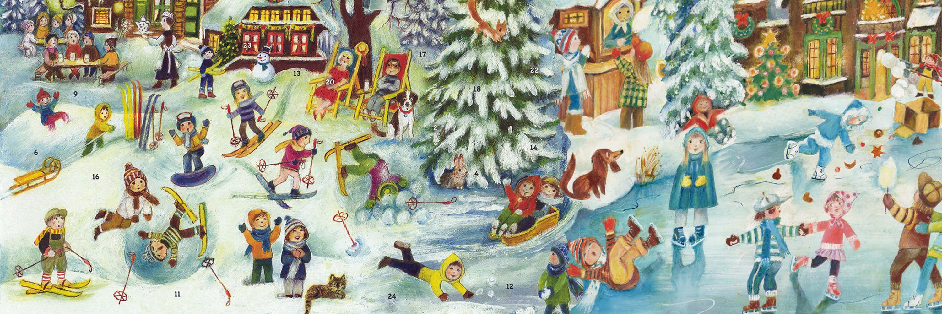 Banner white Christmas Kalender