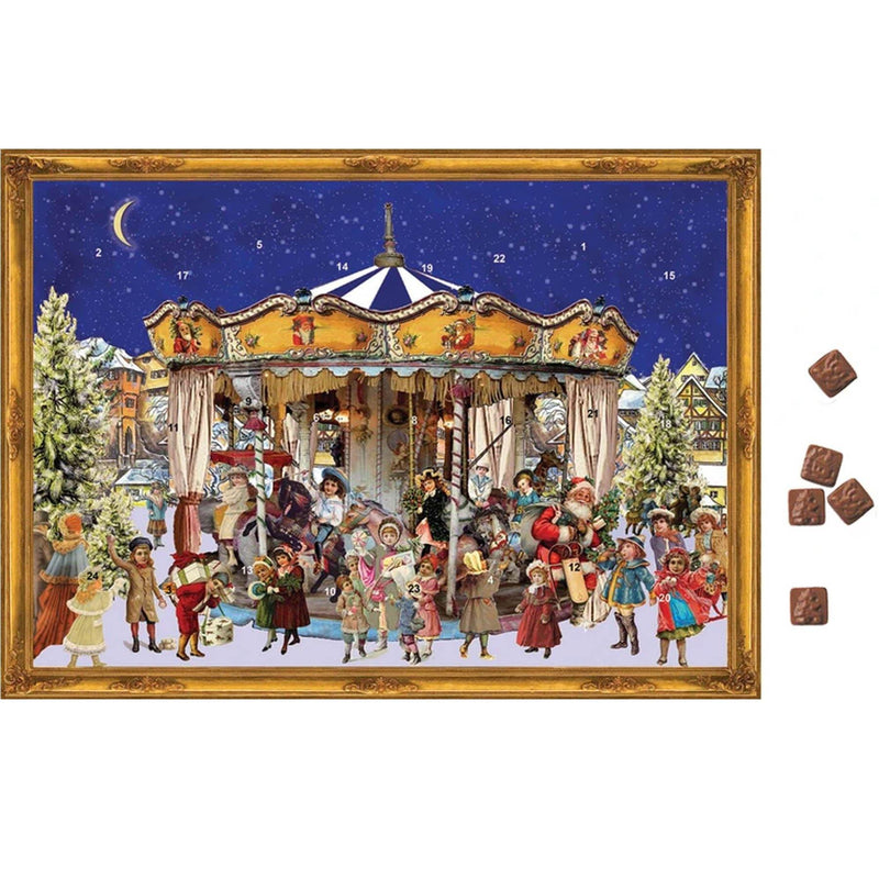 Schoko-Adventskalender "Weihnachtskarussell" - Sellmer Adventskalender