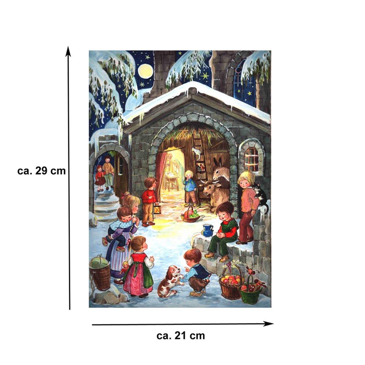 Adventskalender A4 "Am Stall" - Sellmer Adventskalender thumbnail