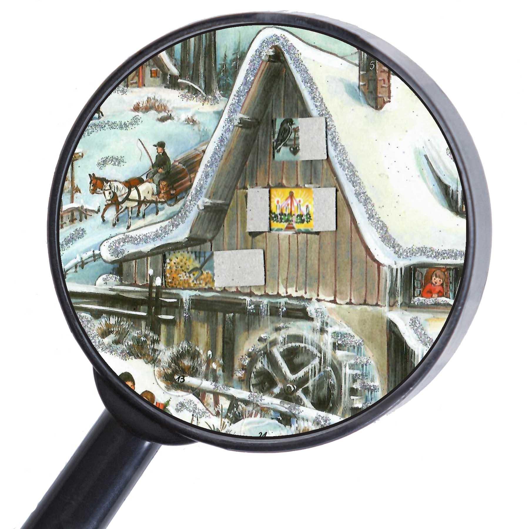Adventskalender A4 "An der Mühle" - Sellmer Adventskalender thumbnail
