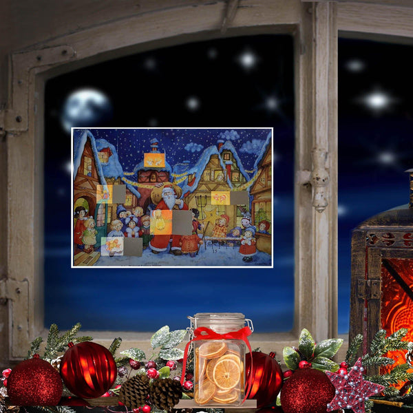 Adventskalender A4 "Der Weihnachtsmann kommt in die Stadt" - Sellmer Adventskalender