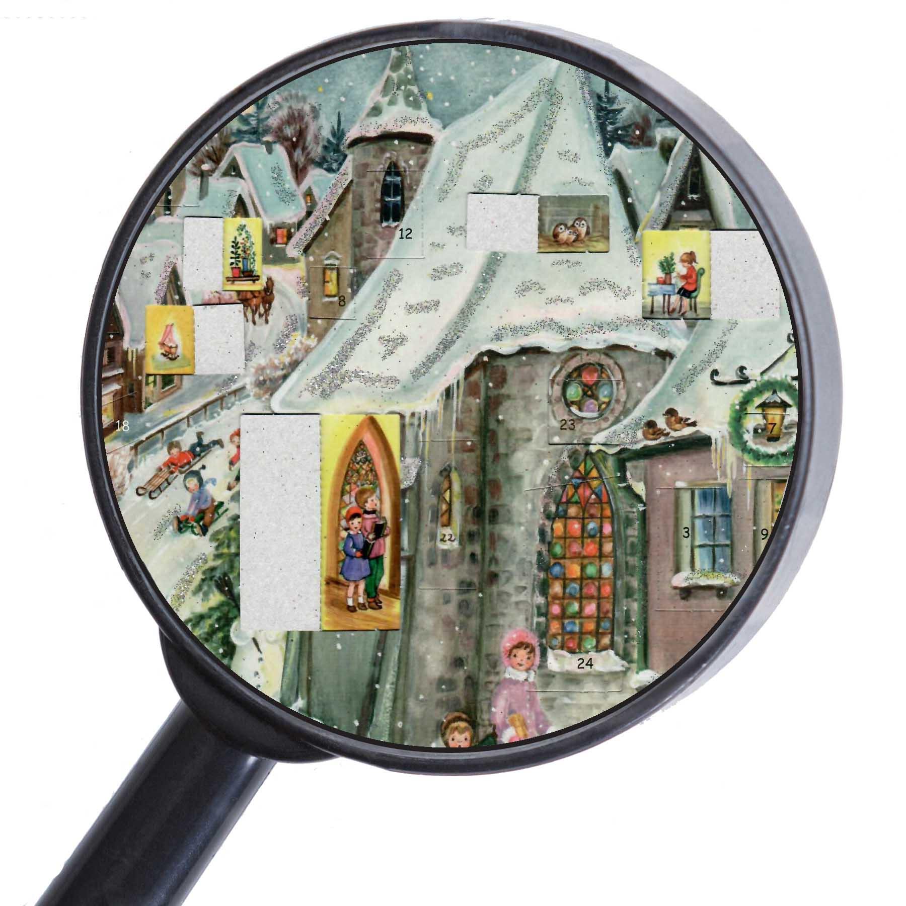 Adventskalender A4 "Rodelfreuden" - Sellmer Adventskalender