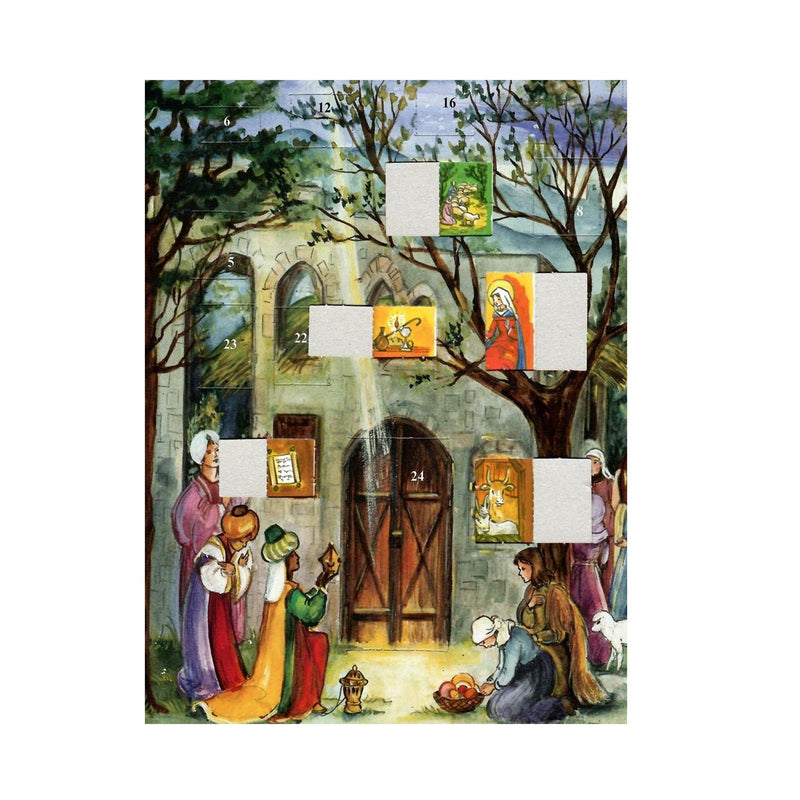 Adventskalender A4 "Stall von Bethlehem" - Sellmer Adventskalender