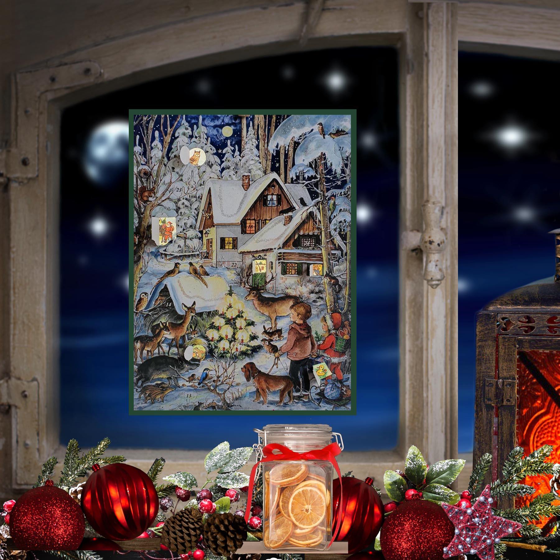 Adventskalender A4 "Winter bei den Tieren" - Sellmer Adventskalender