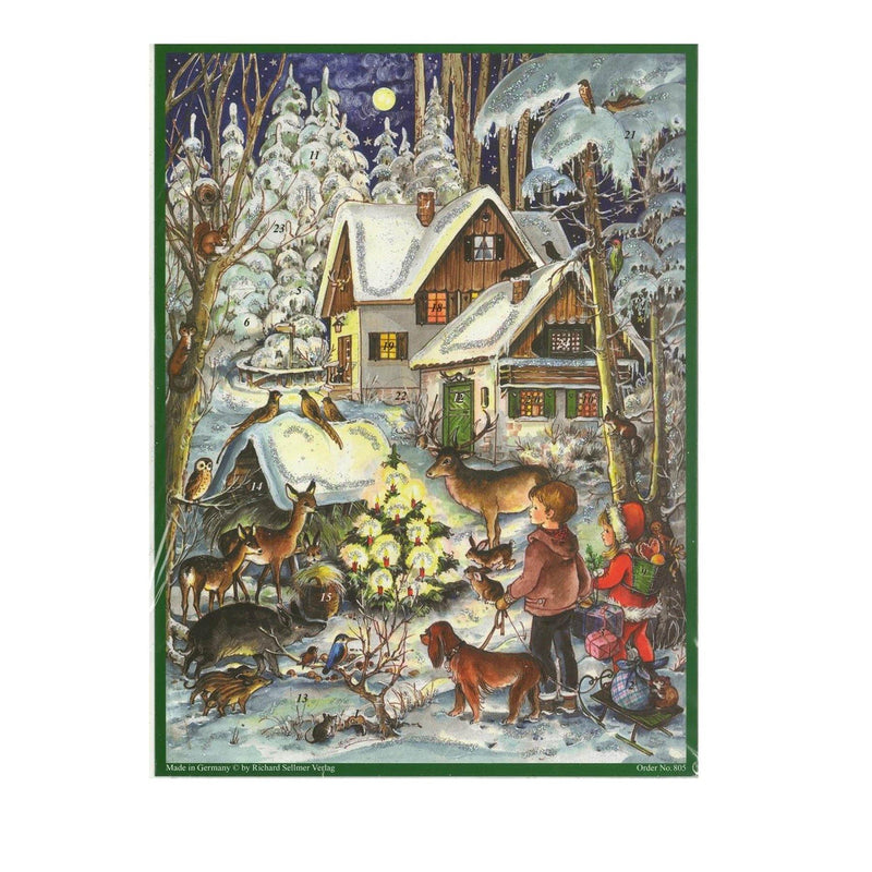 Adventskalender A4 "Winter bei den Tieren" - Sellmer Adventskalender