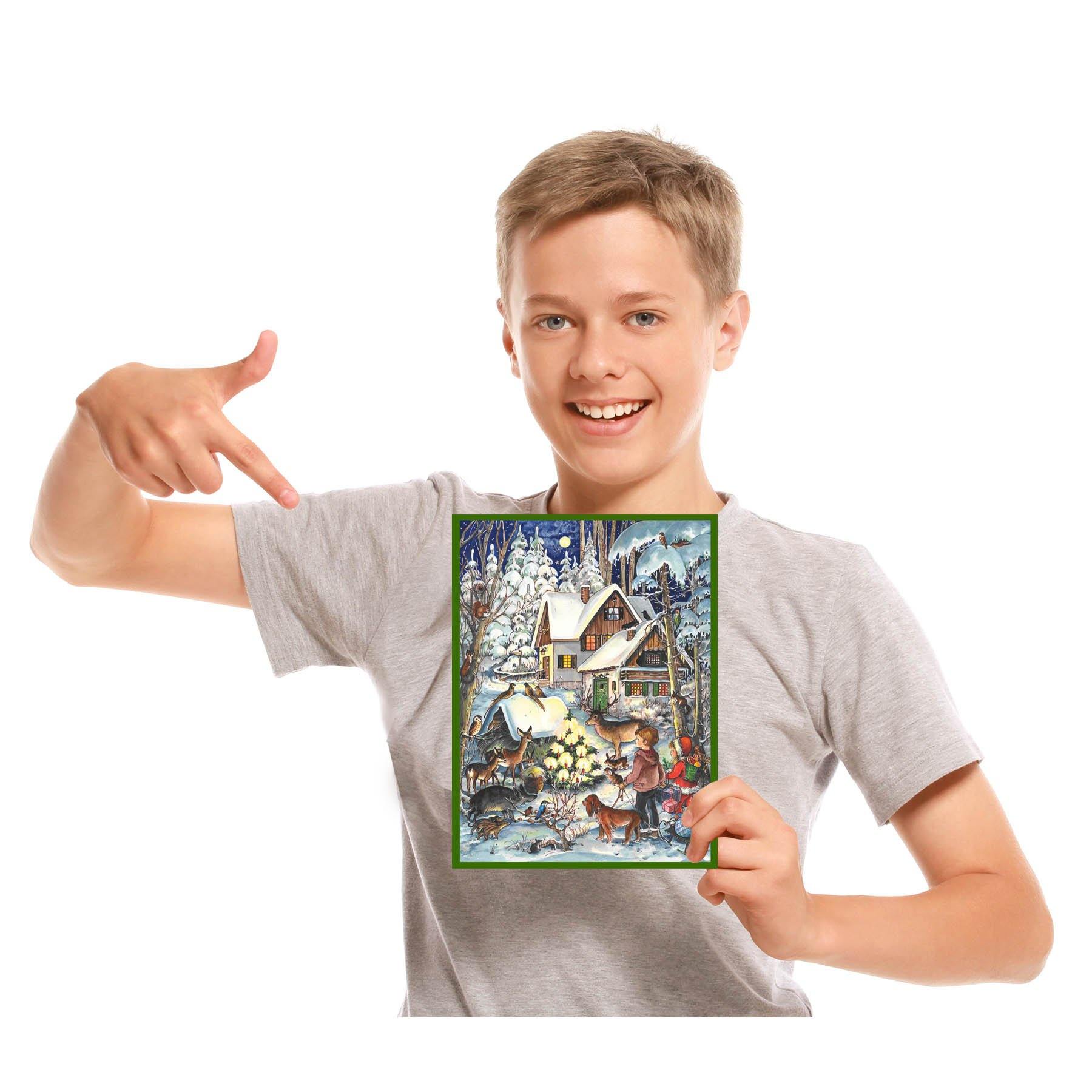 Adventskalender A4 "Winter bei den Tieren" - Sellmer Adventskalender