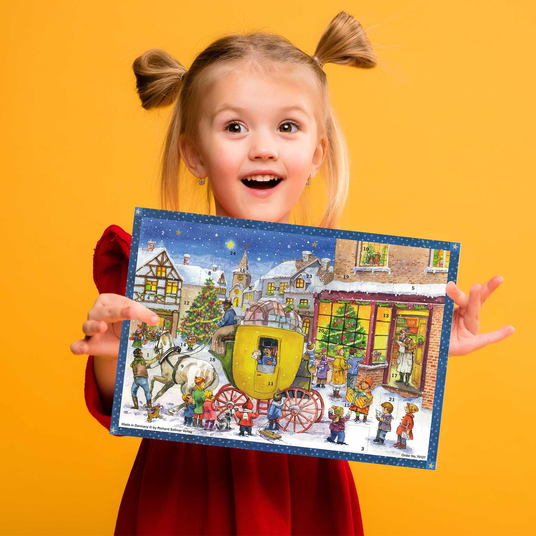 Adventskalender "Die Postkutsche kommt" - Sellmer Adventskalender miniaturansicht