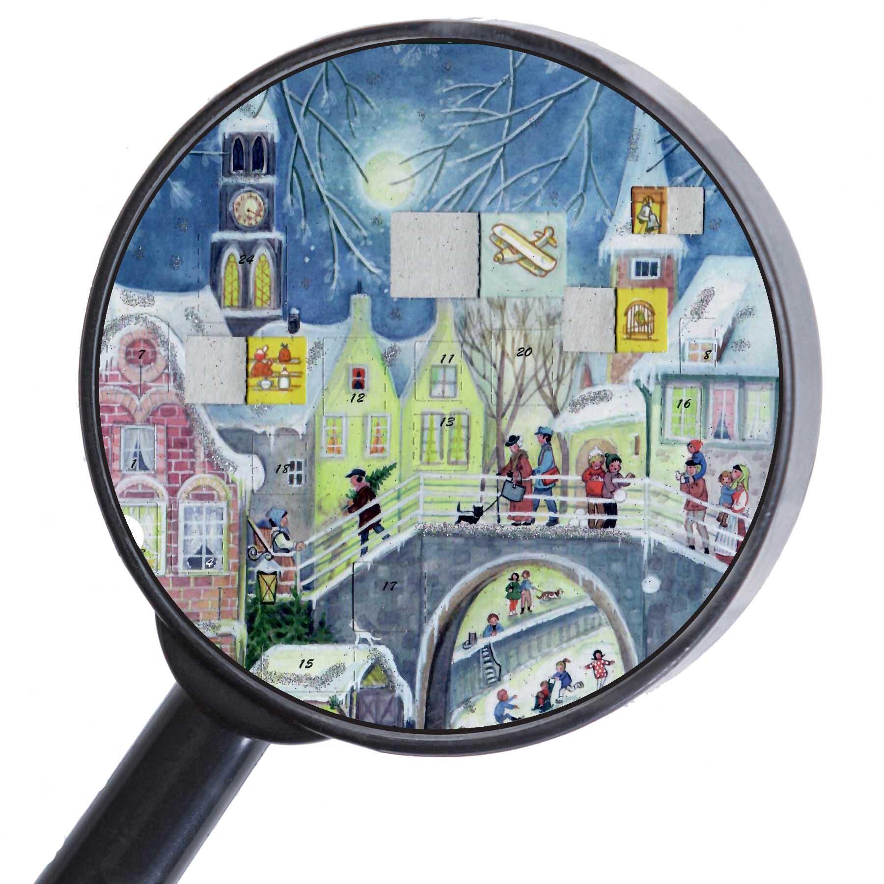 Adventskalender für Kinder "Buntes Treiben an der Brücke" - Sellmer Adventskalender