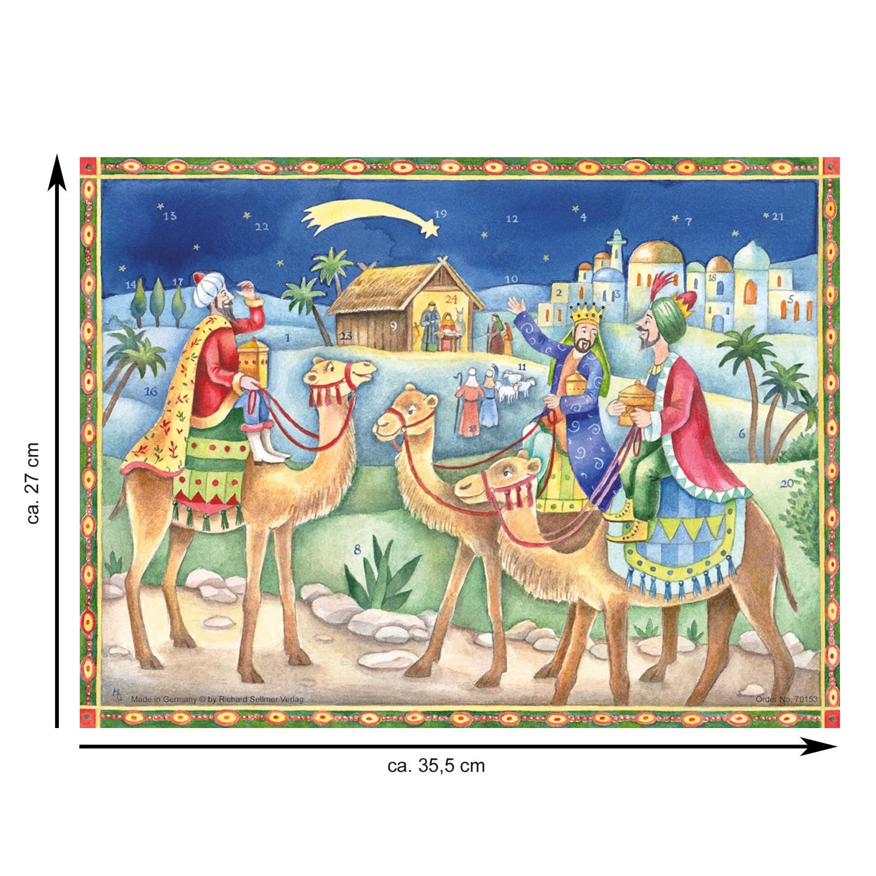 Adventskalender "Heilige Drei Könige bringen Gaben" - Sellmer Adventskalender thumbnail