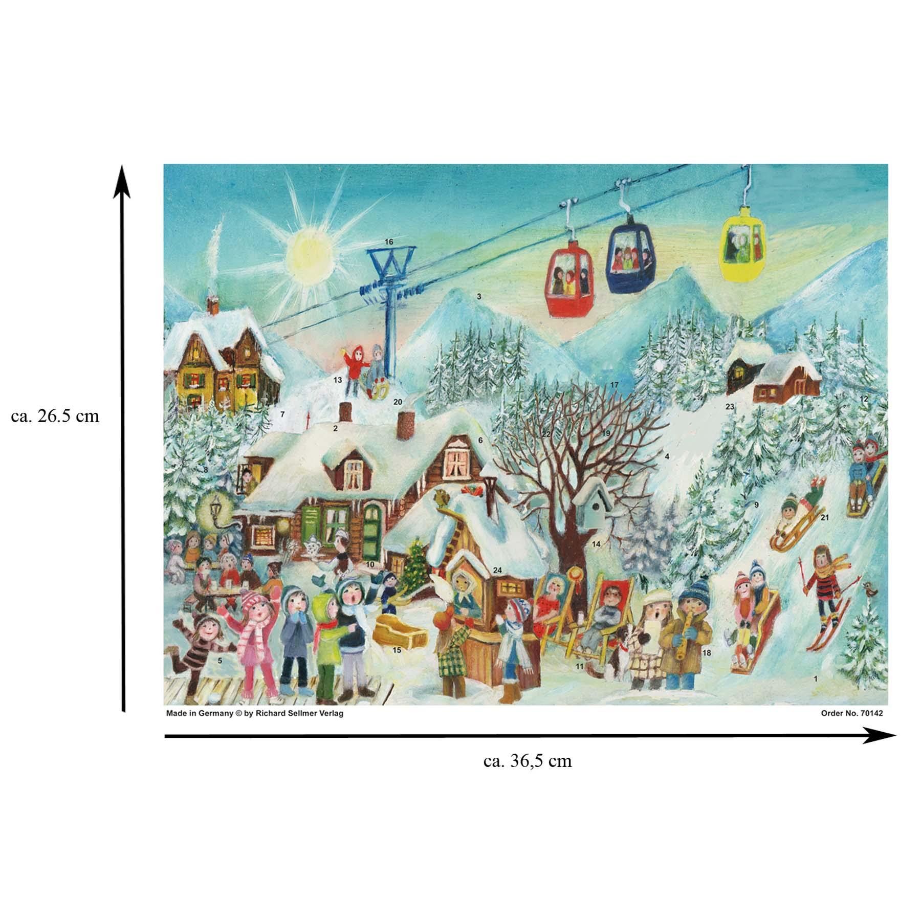 Adventskalender "Im Skigebiet" - Sellmer Adventskalender thumbnail