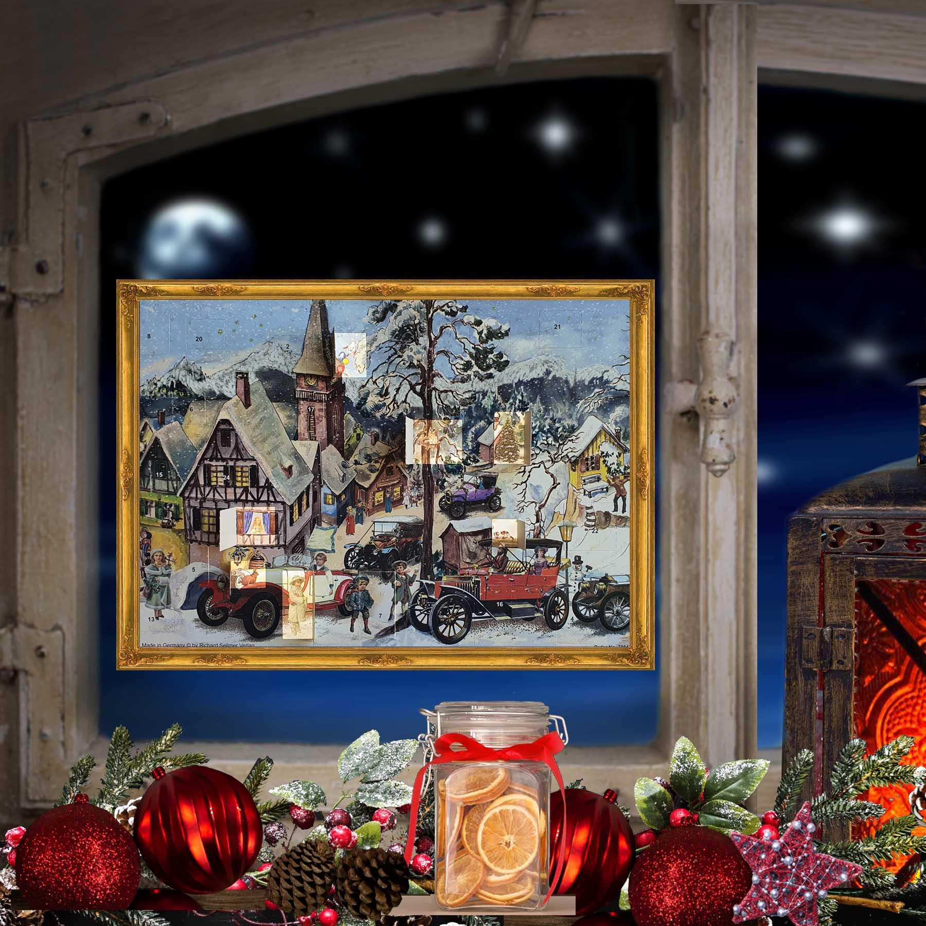 Sellmet Balloon Adventskalender Mit Glitzer – Traditioneller Papierkalender Aus Deutschland