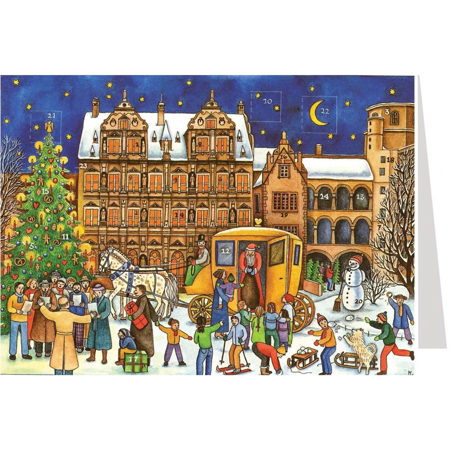 Adventskalender Postkarte A5 "Heidelberg" - Sellmer Adventskalender