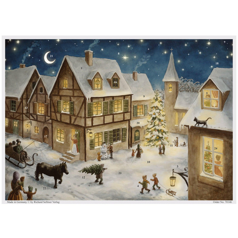 Adventskalender "Weihnachtsabend im Dorf" - Sellmer Adventskalender