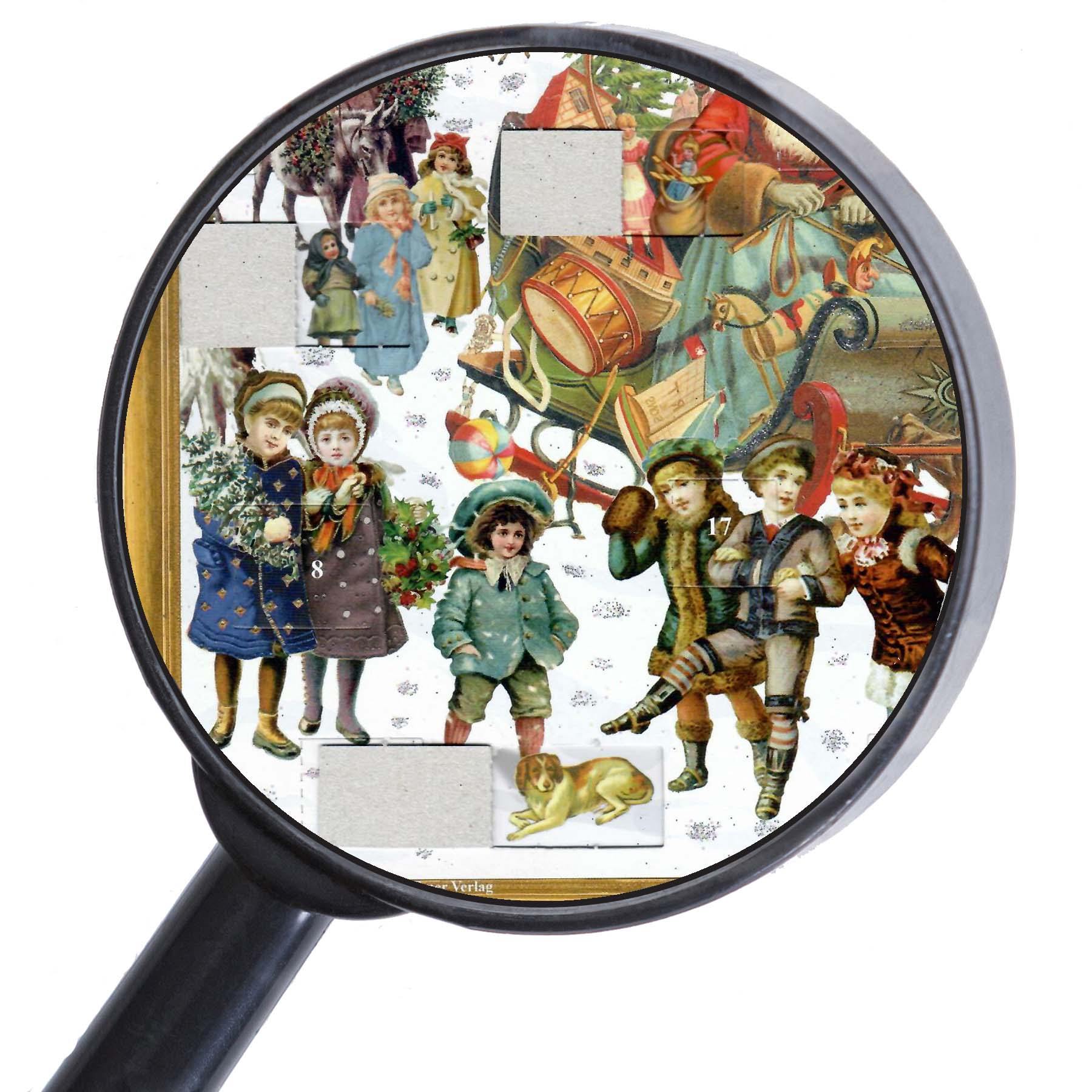 Adventskalender "Weihnachtsmann im Rentierschlitten" - Sellmer Adventskalender