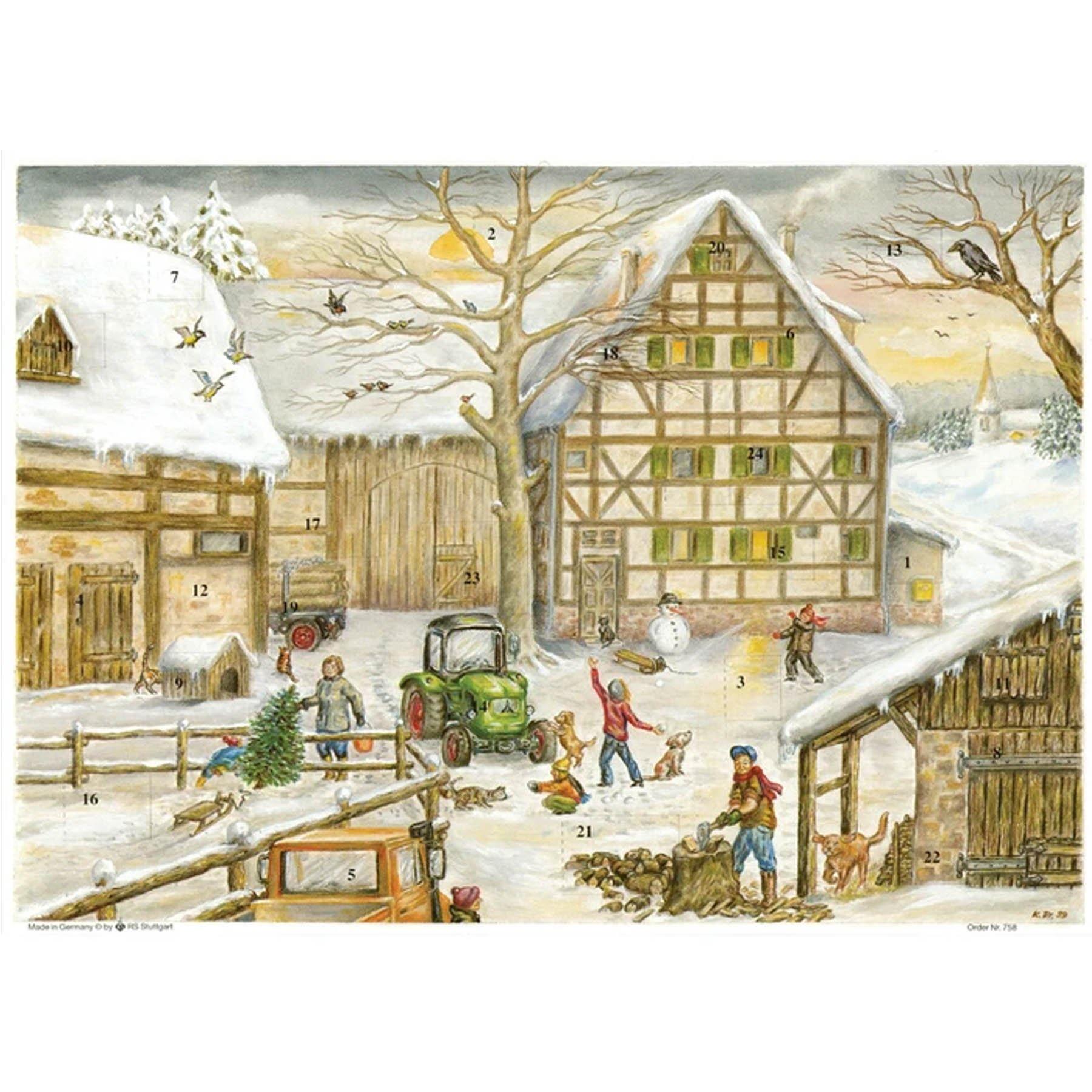 Adventskalender "Winter auf dem Bauernhof" kaufen - Sellmer Verlag