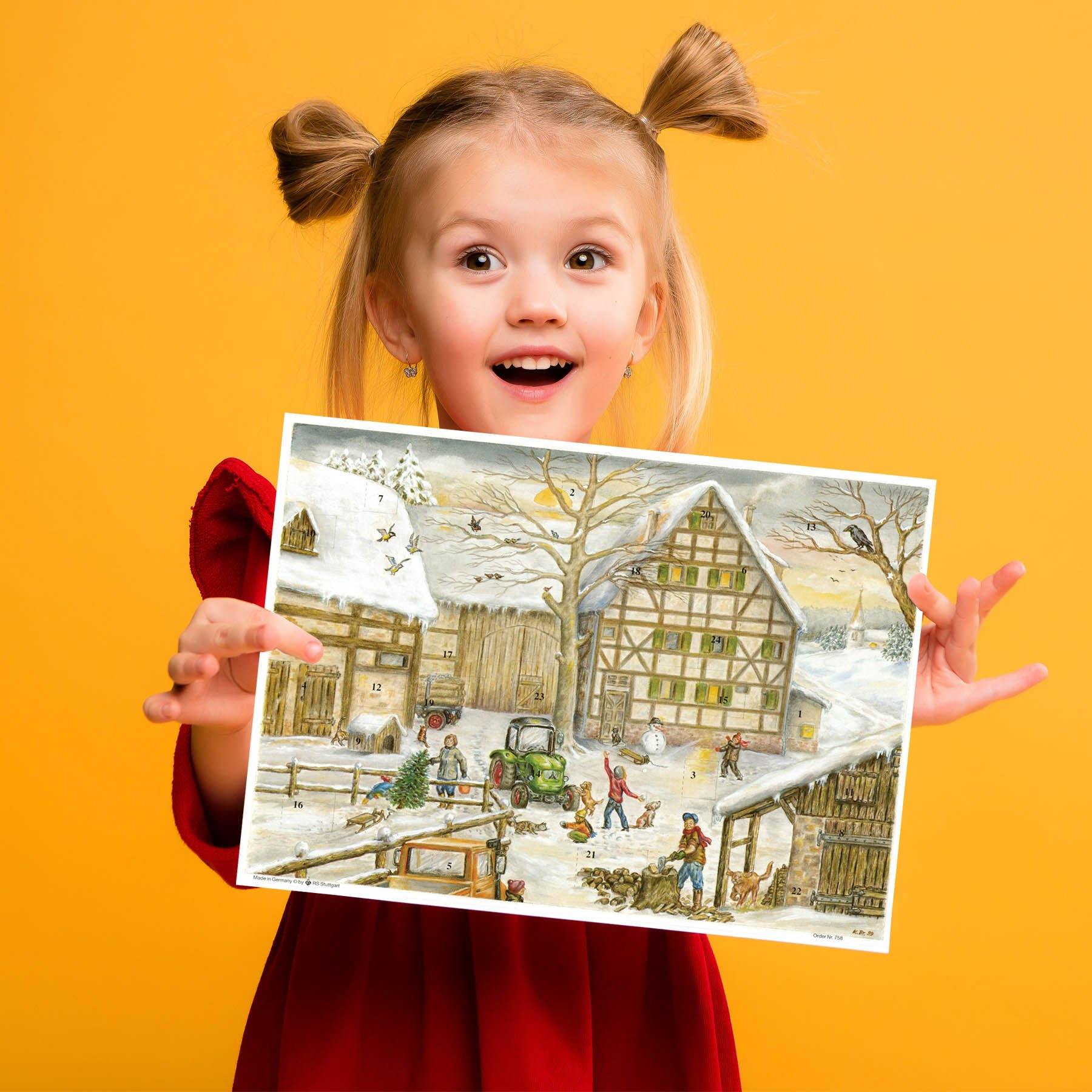 Adventskalender "Winter auf dem Bauernhof" - Sellmer Adventskalender