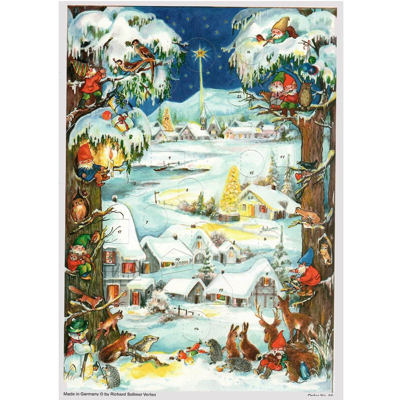 Adventskalender "Winterliches Dorf" - Sellmer Adventskalender