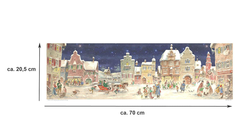 Adventskalender "Winterliches Treiben auf dem Marktplatz" - Sellmer Adventskalender