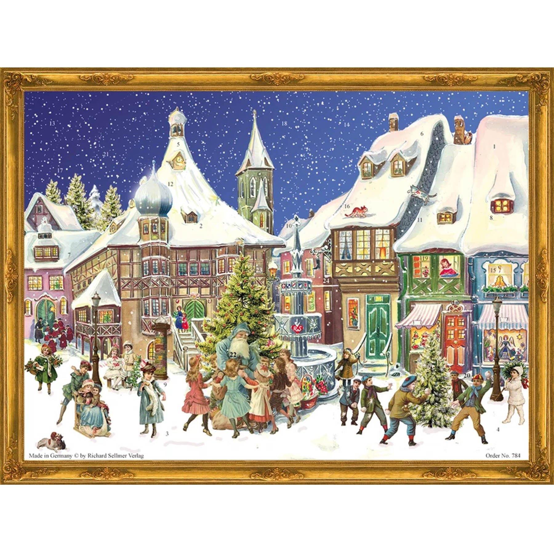 Papier Adventskalender "Altstadt" - Sellmer Adventskalender