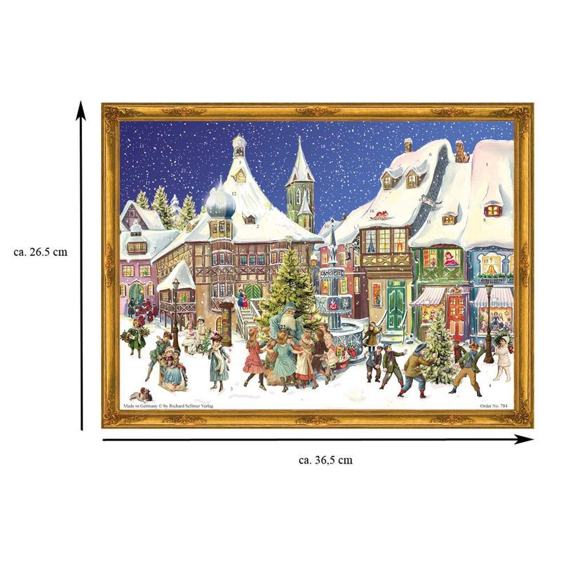 Papier Adventskalender "Altstadt" - Sellmer Adventskalender