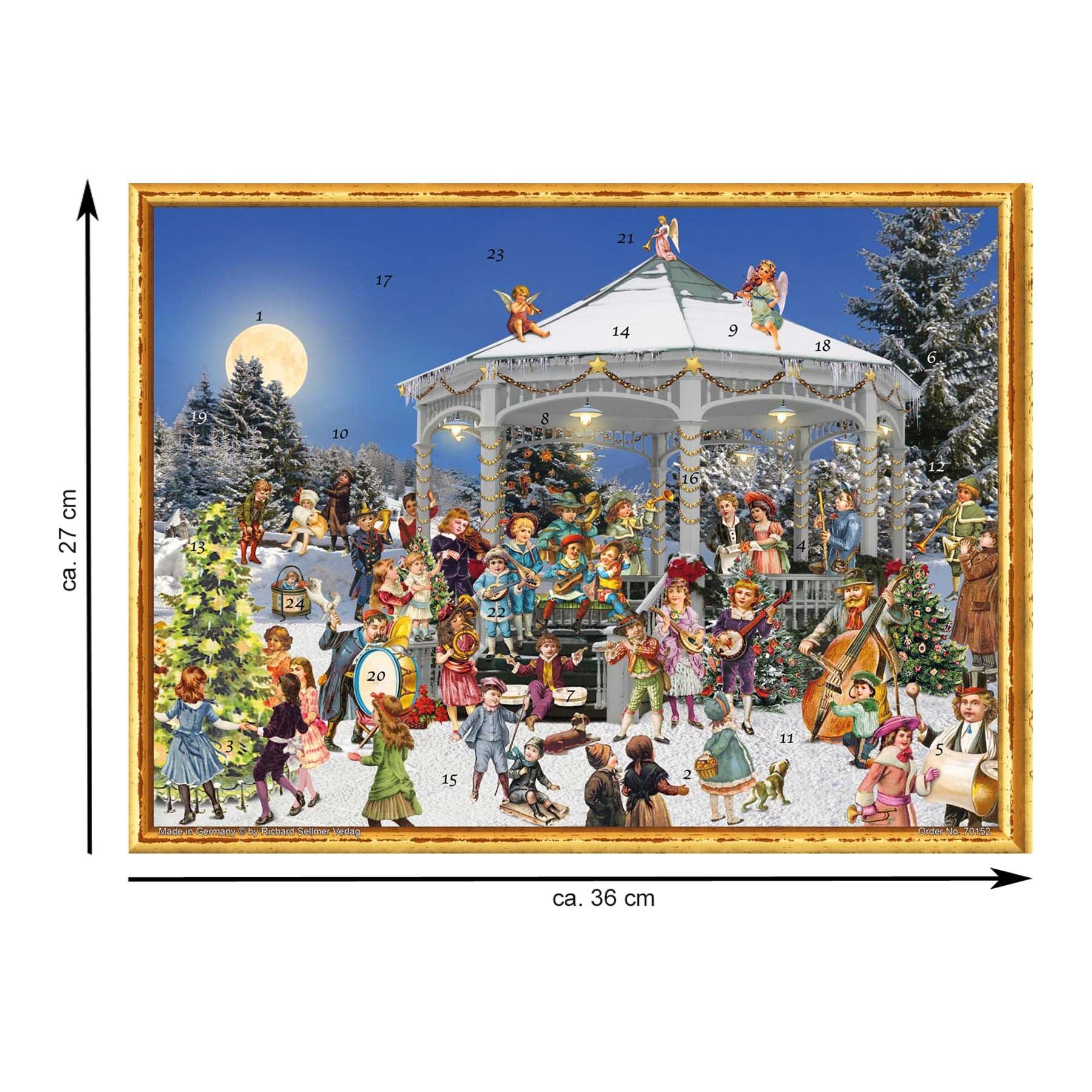 Papier Adventskalender "Am Pavillon" - Sellmer Adventskalender thumbnail