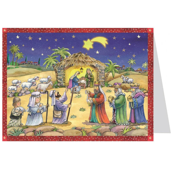 Postkarten-Adventskalender "Und sie folgen dem Stern" - Sellmer Adventskalender