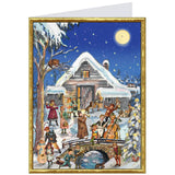 Postkarten-Adventskalender "Weihnachtliche Musikanten" - Sellmer Adventskalender